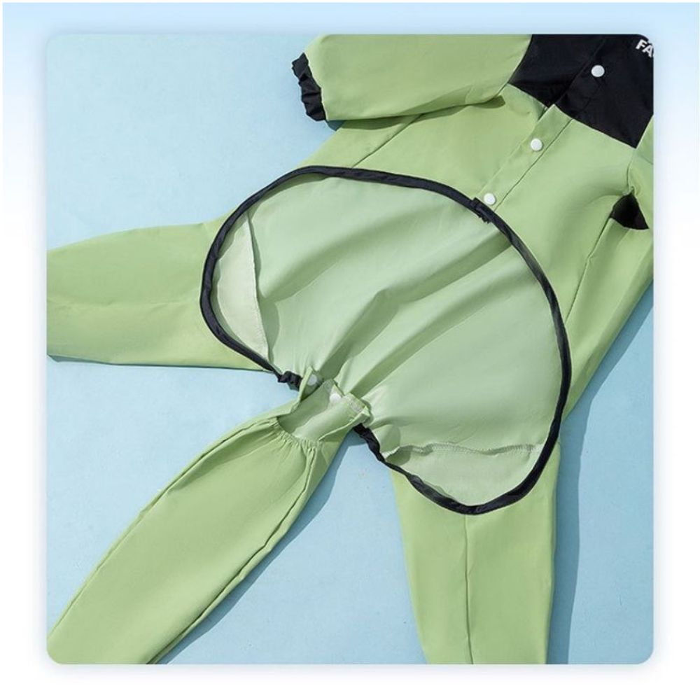 Manteau imperméable pour chien – Protection complète avec bottes et harnais intégrées