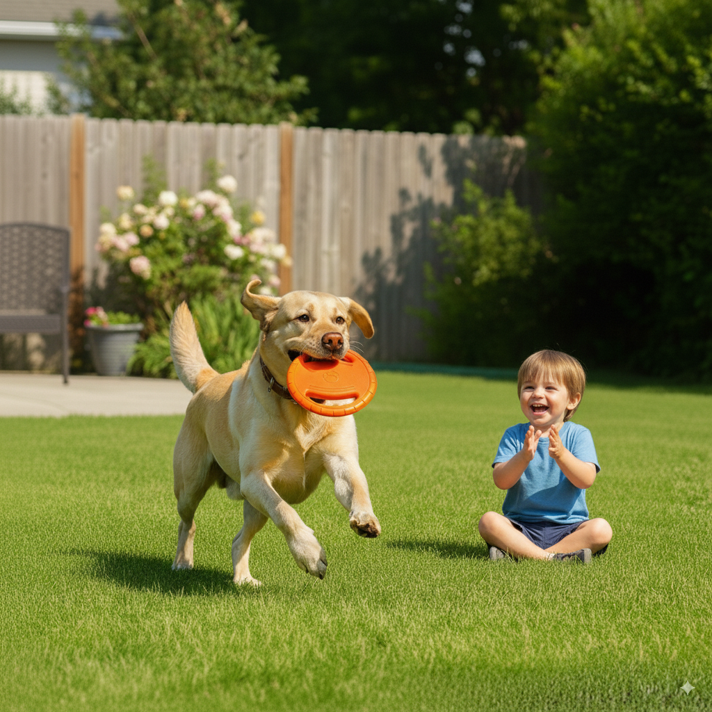 Frisbee chien | Double Poignée Ultra-Résistant