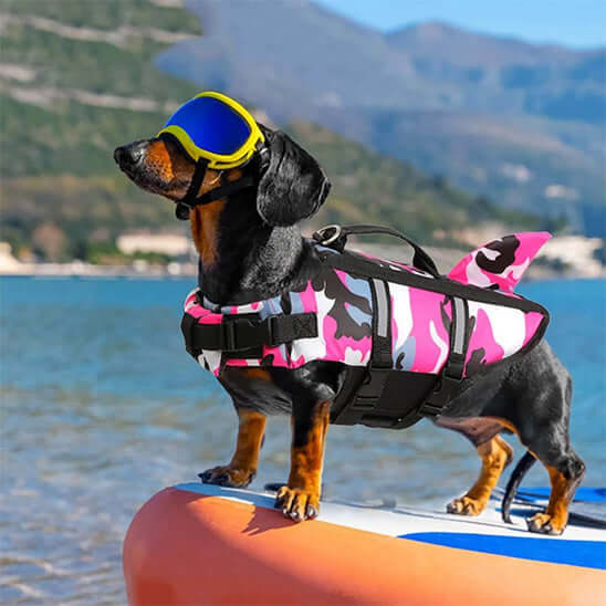 Gilet de Sauvetage pour Chien - Camouflage Rose