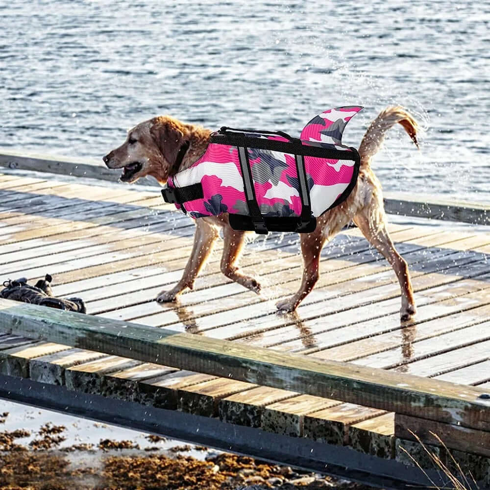 Gilet de Sauvetage pour Chien - Camouflage Rose