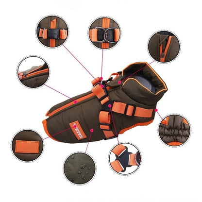 Manteau pour Chien Harnais Intégré - Le Nordik 2-en-1