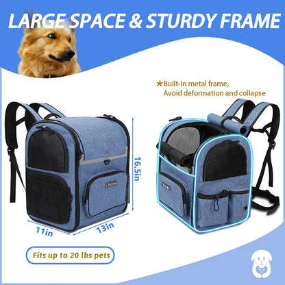 Sac a dos pour chien  - Alpha™: Le compagnon de voyage idéal pour votre animal