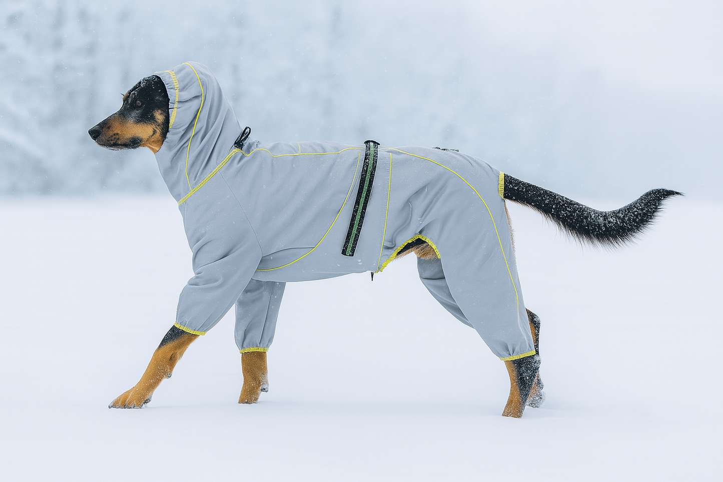 Manteau Imperméable pour Chien – Toundra - Protection Totale Contre la Pluie, le Vent et la Neige