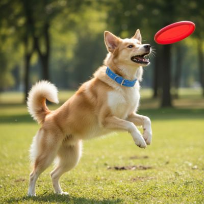 collier-pour-chien-nylon-bleu