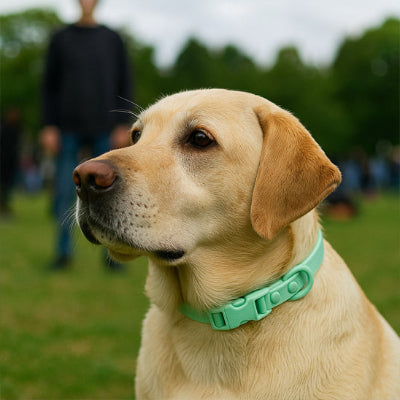 collier-pour-chien-pvc-vert