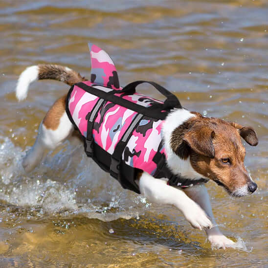 Gilet de Sauvetage pour Chien - Camouflage Rose