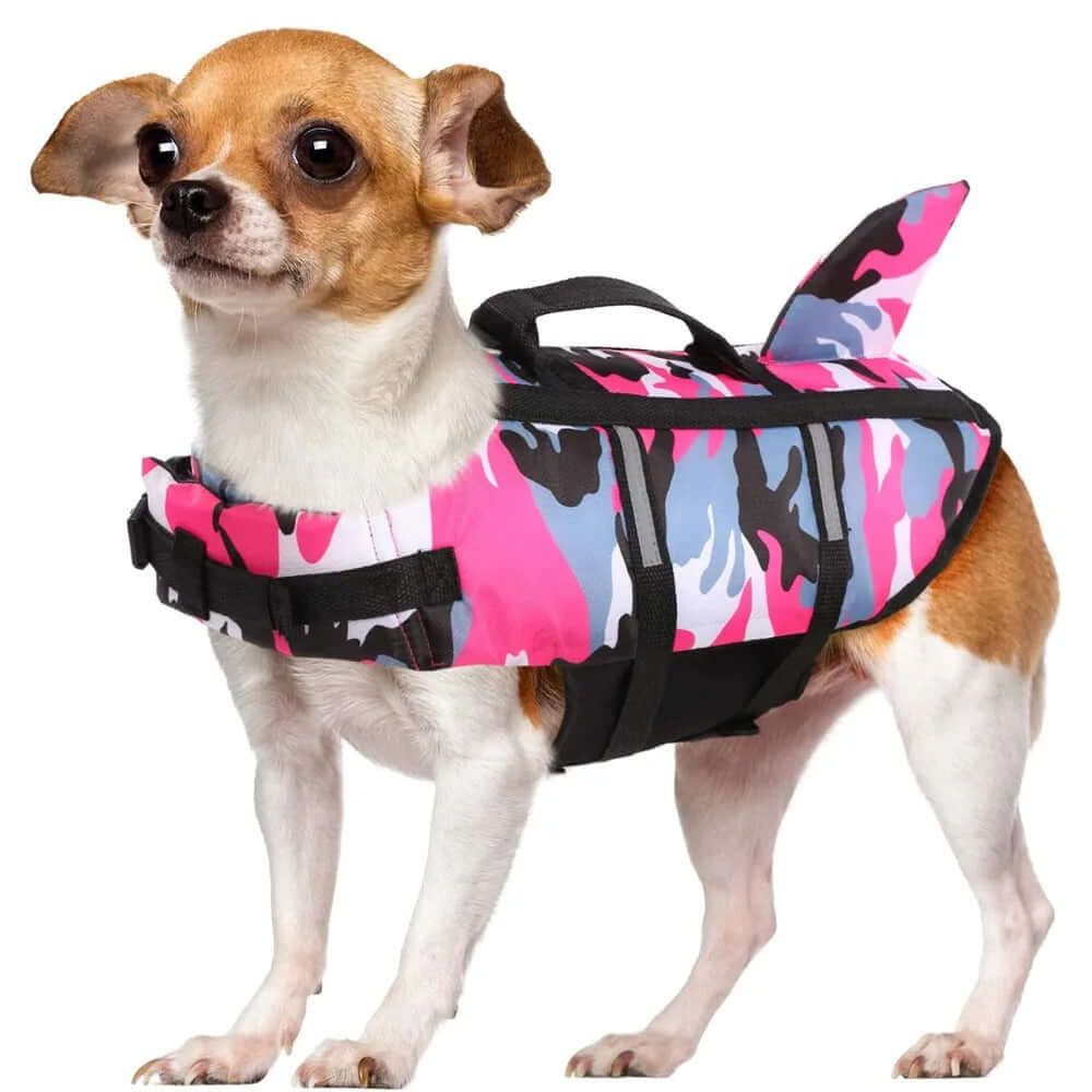 Gilet de Sauvetage pour Chien - Camouflage Rose