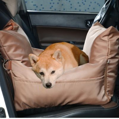 Sac de Transport pour Chien Transformable en siège auto - Brun - Le monde de Philo