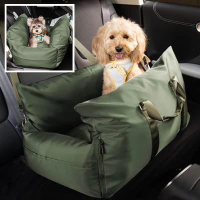 Sac de transport pour chien Transformable en siège auto - Vert Olive - Le monde de Philo